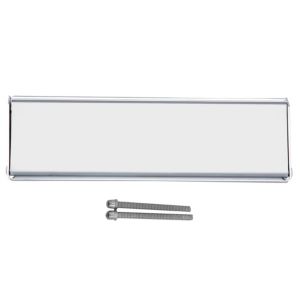 B&Q Silver Chrome Effect Letter Plate (H)76mm (W)250mm Review thumbnail